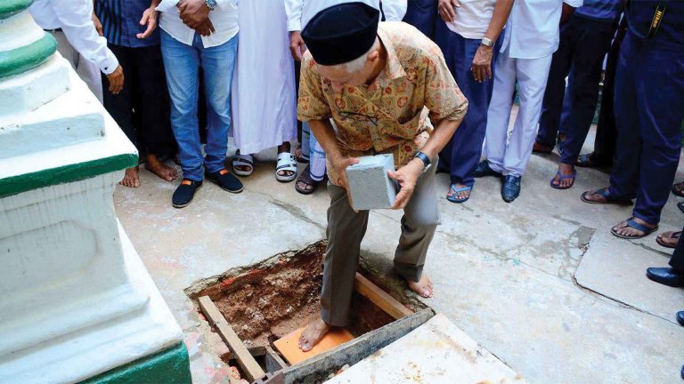 foundation laying ceremony at masjidul jamiah colombo sri lanka